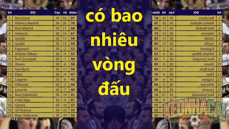 có bao nhiêu vòng đấu