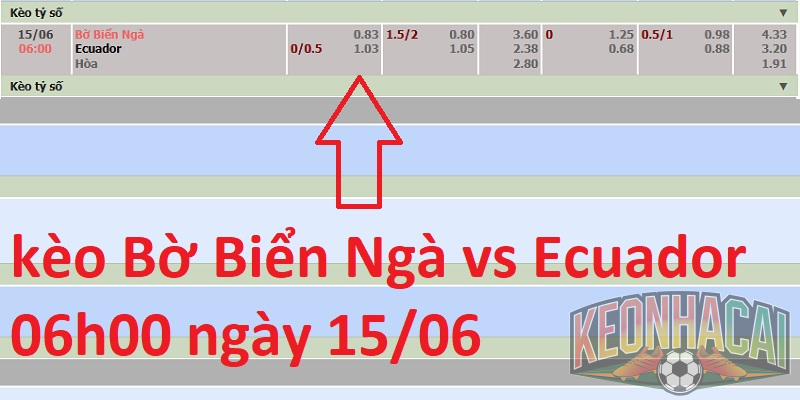 kèo Bờ Biển Ngà vs Ecuador 06h00 ngày 15/06